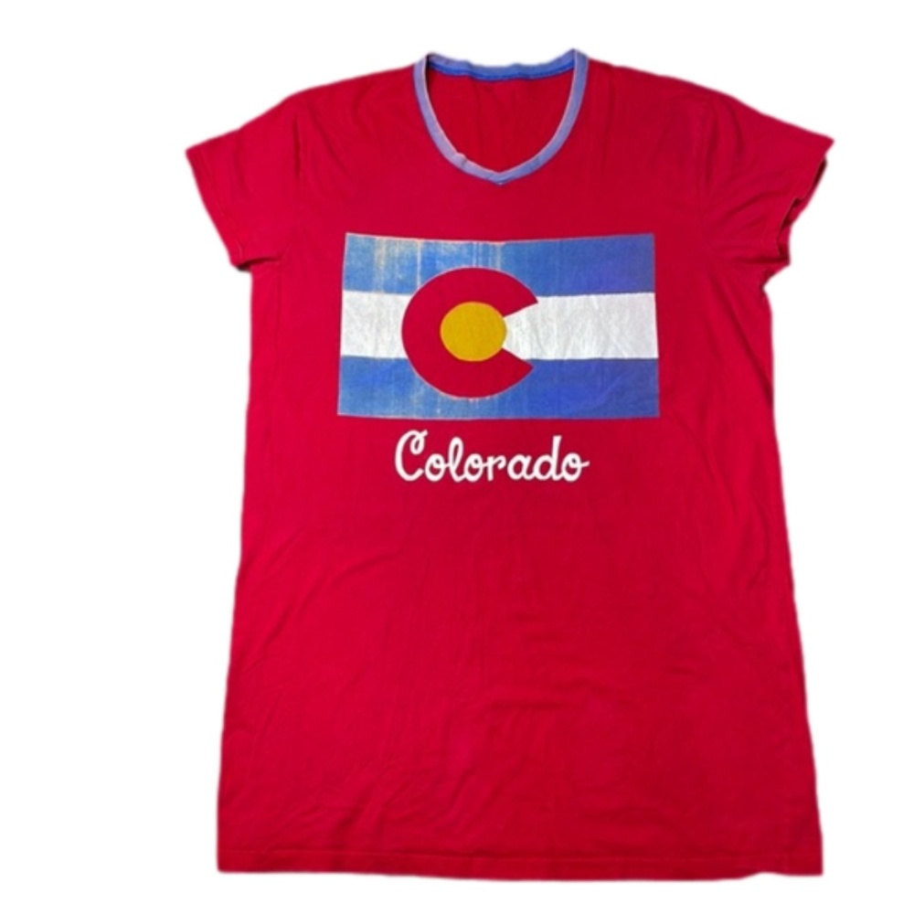 Vintage Colorado V Neck Night Shirt size Large